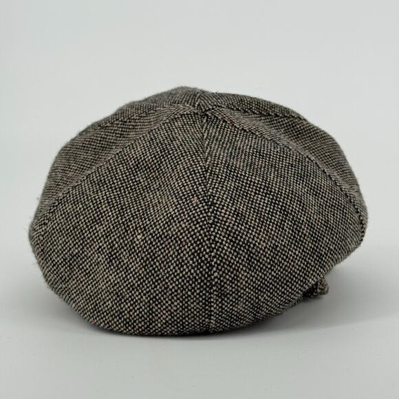 Vtg Y2K Nine West Newsboy Hat Tweed Cap Retro Wool Blend Buckle Detail Preppy - Picture 5 of 10